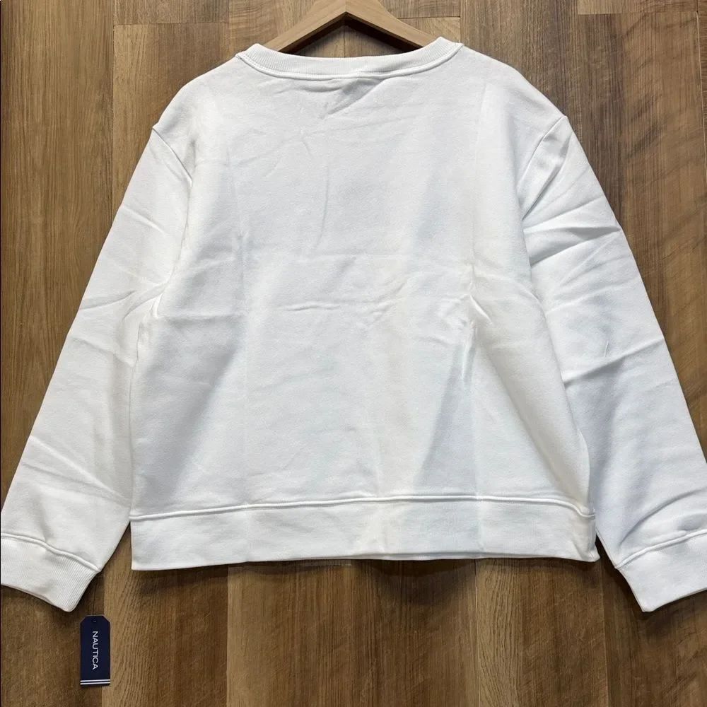 Nautica - White Crewneck with Black Lettering - Picture 5 of 8
